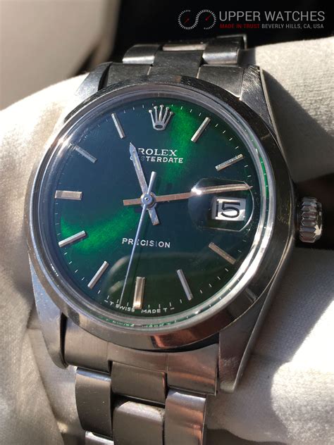 rolex 6694 green dial|Rolex oysterdate date 6694.